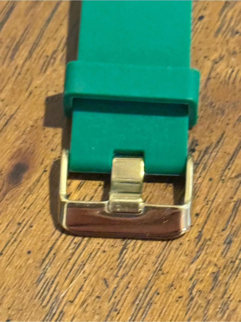 SPGBK Green Silicone Watch/ Gold Hardware. LIKE NEW.